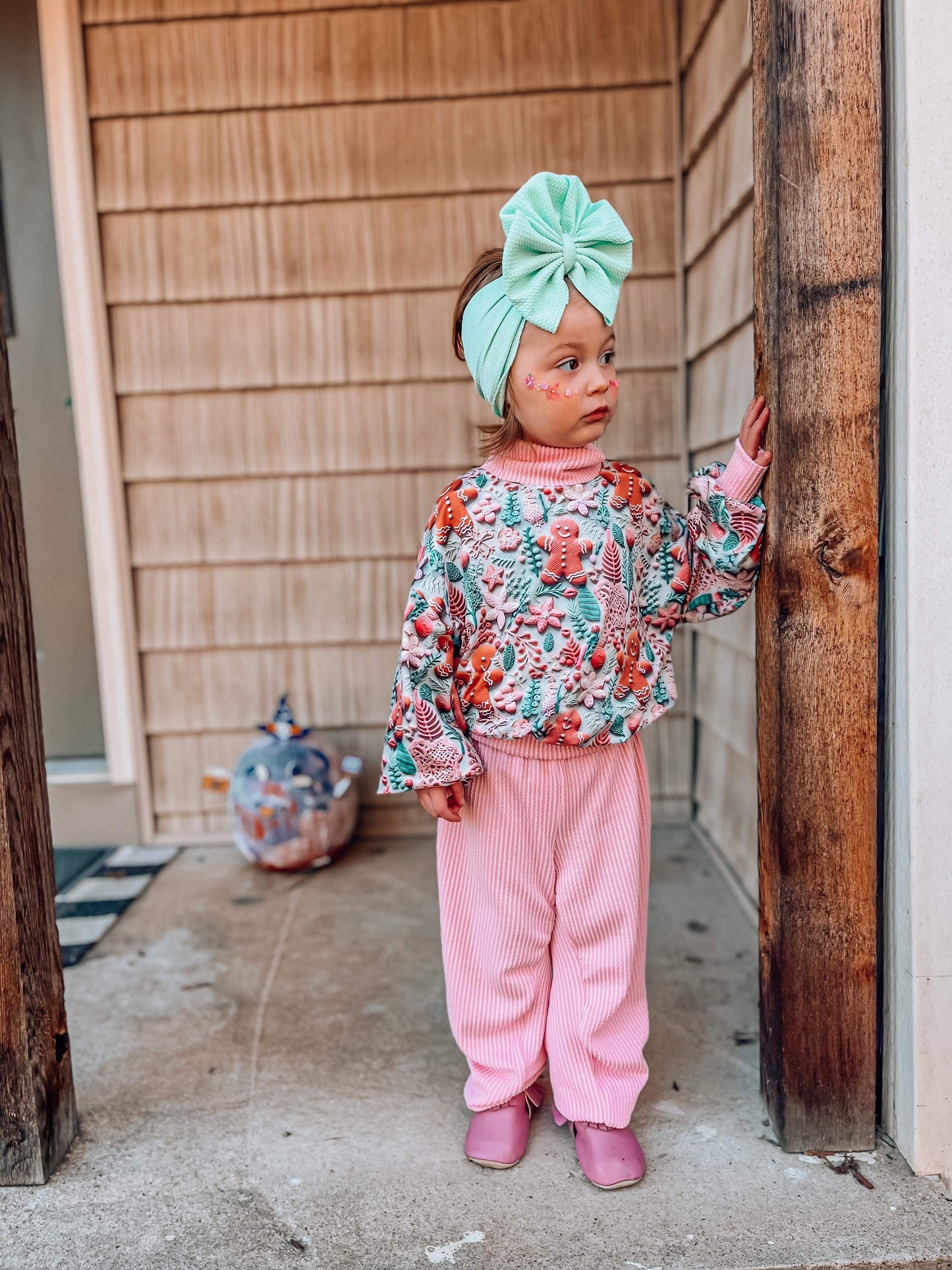 Gingerbread 🎄 Top & Ruffle Pants